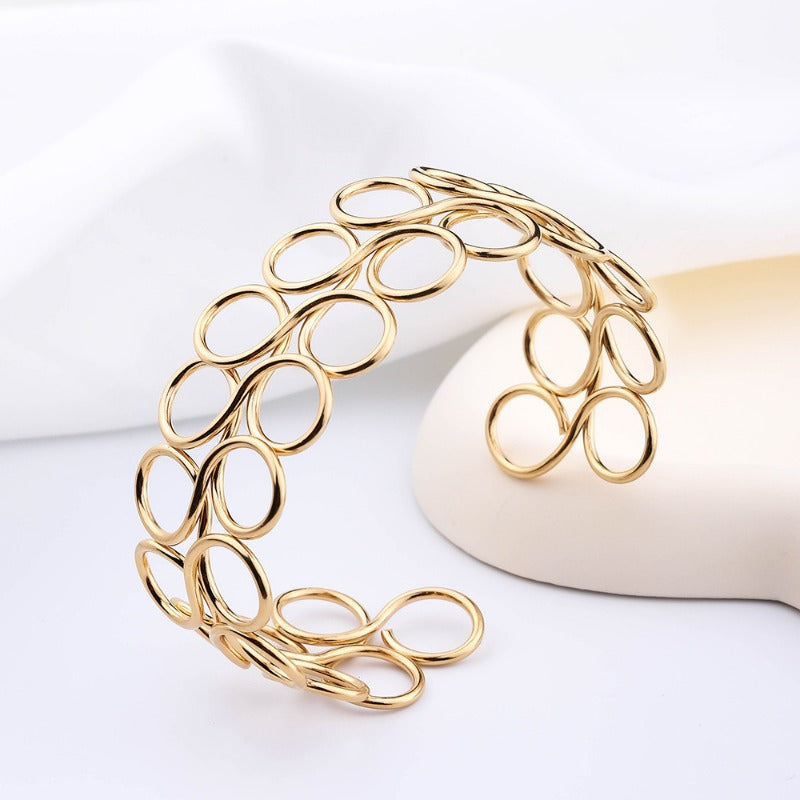 Wholesale Personalized Titanium Steel Trendy Fashion Hollow Stainless Steel Bracelet