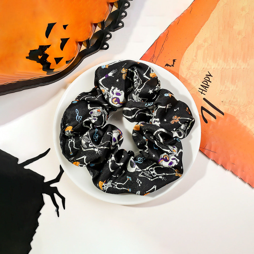 Wholesale Halloween Pumpkin Skull Personality Festive Hair Tie