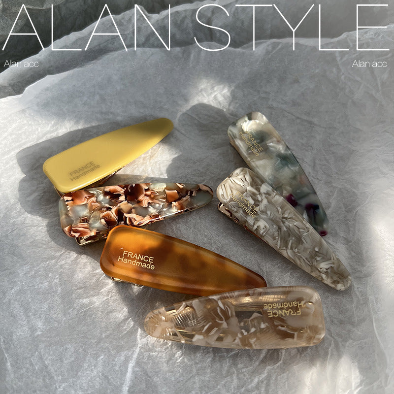 Wholesale Triangle Water Drops Small Duckbill Acetate Fiber Hair Clips