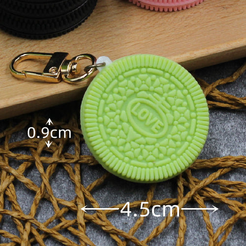 Wholesale PVC Imitation Sandwich Chocolate Biscuit Key Chain