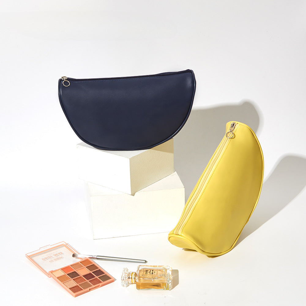 Wholesale Solid Color Travel Dumplings PVC Makeup Bags