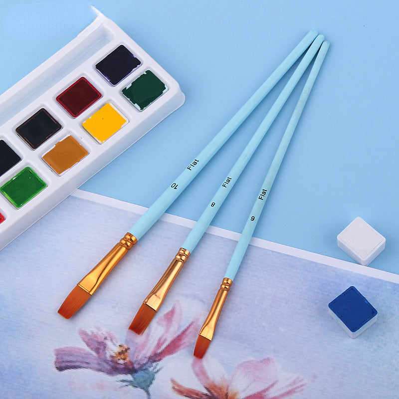 Wholesale 3-pack Nylon Wool Wood Pole Golden Aluminum Tube Flat Peak Round Peak Water Powder Line Marker