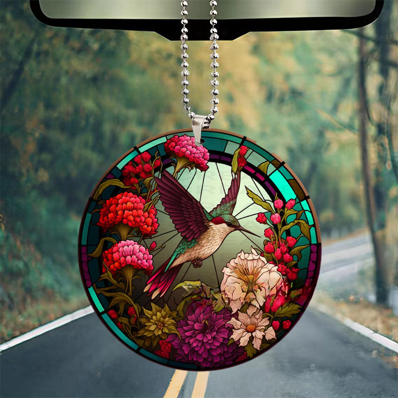 Wholesale New Acrylic Christmas Halloween Ornament Dragonfly Wreath Car Pendant