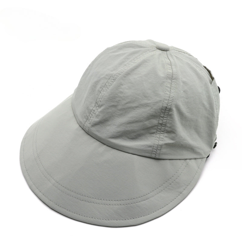 Wholesale Solid Color Light Panel Large Brim Foldable Outdoor Sun Hat