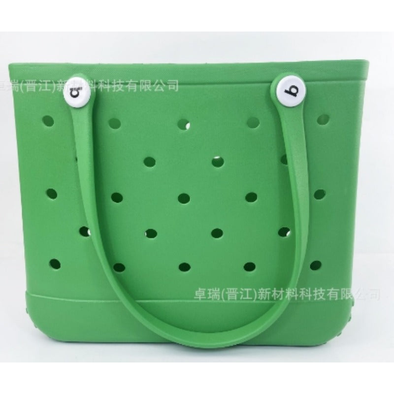 Wholesale Silicone Hollow Hole Handbag Beach Vacation Tote Bag