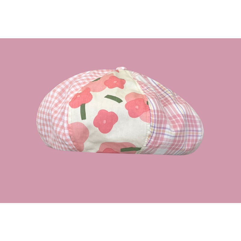 Wholesale Hot Girl Pink American Retro Cowboy Forward Cap Beret Peaked Cap