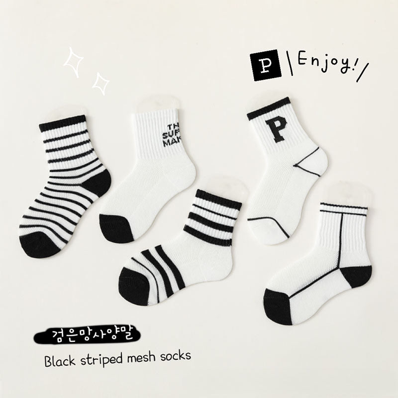 Wholesale Alphabet Boys & Girls Combed Cotton Sock