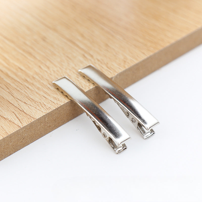 Wholesale 30pcs/pack Handmade Cream Glue DIY Word Clip Hairpin Material Package Accessories