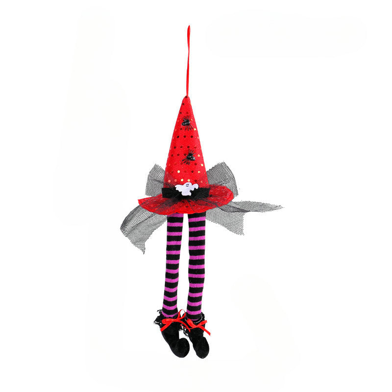 Wholesale New Halloween Witch Hat Long Legs Hanging Window Ornaments