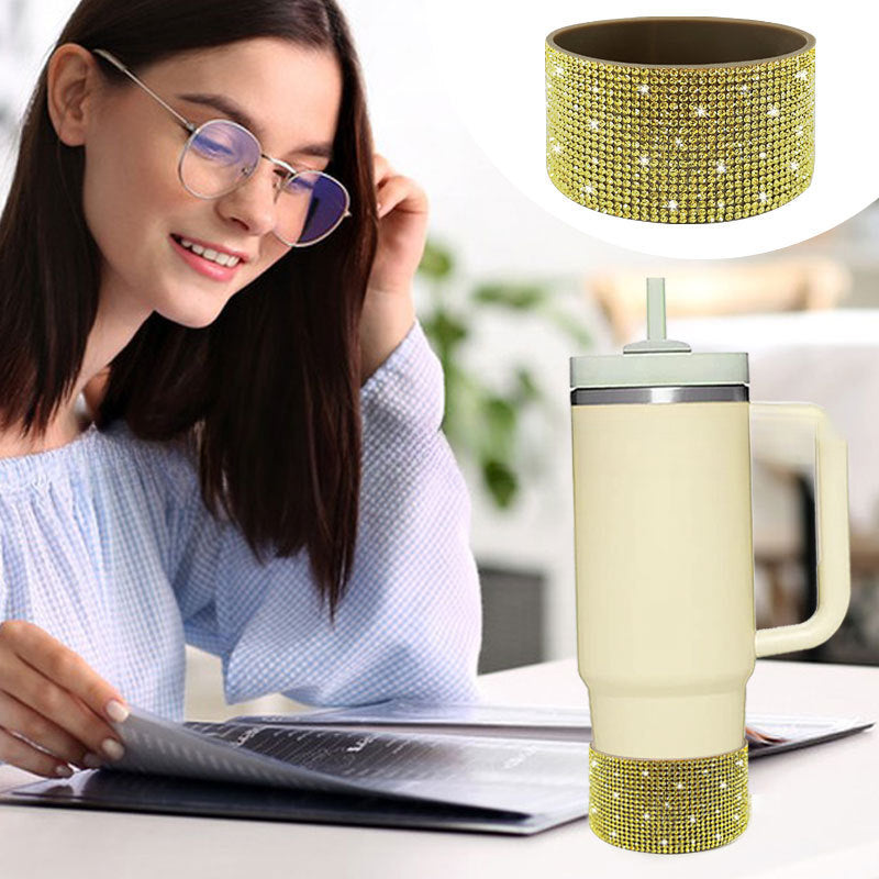 Wholesale New Product Diamond Silicone Ice Cup Cup Bottom Set Car Water Cup