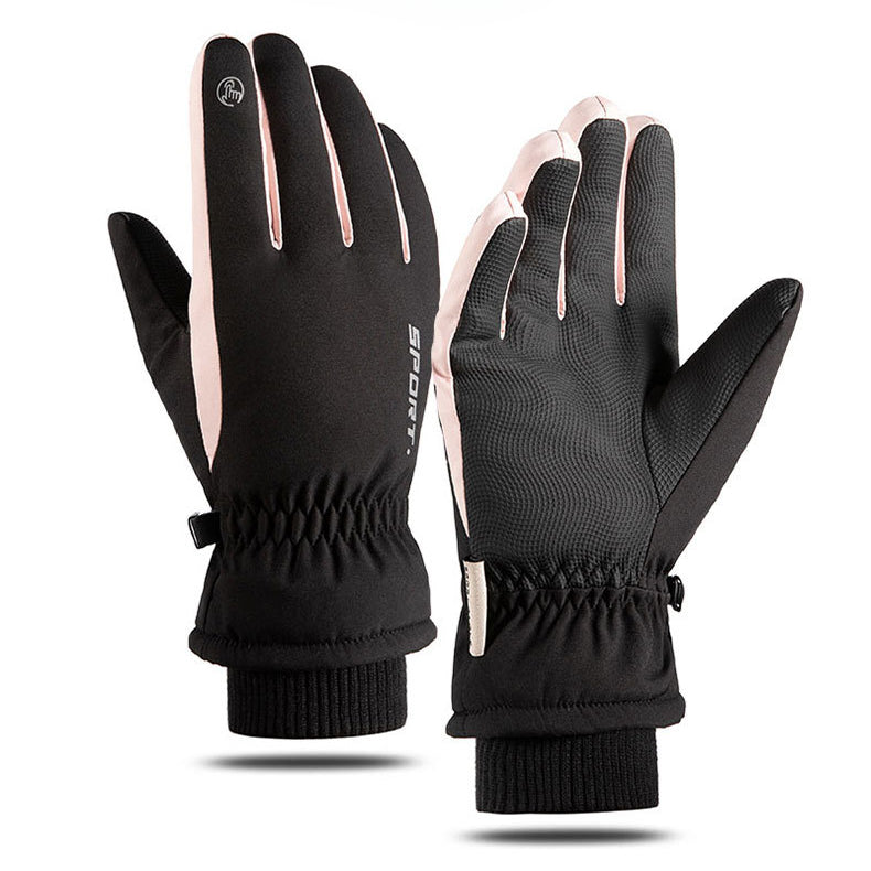 Wholesale Autumn and Winter Plush and Thick Skiing Acrylic Gloves