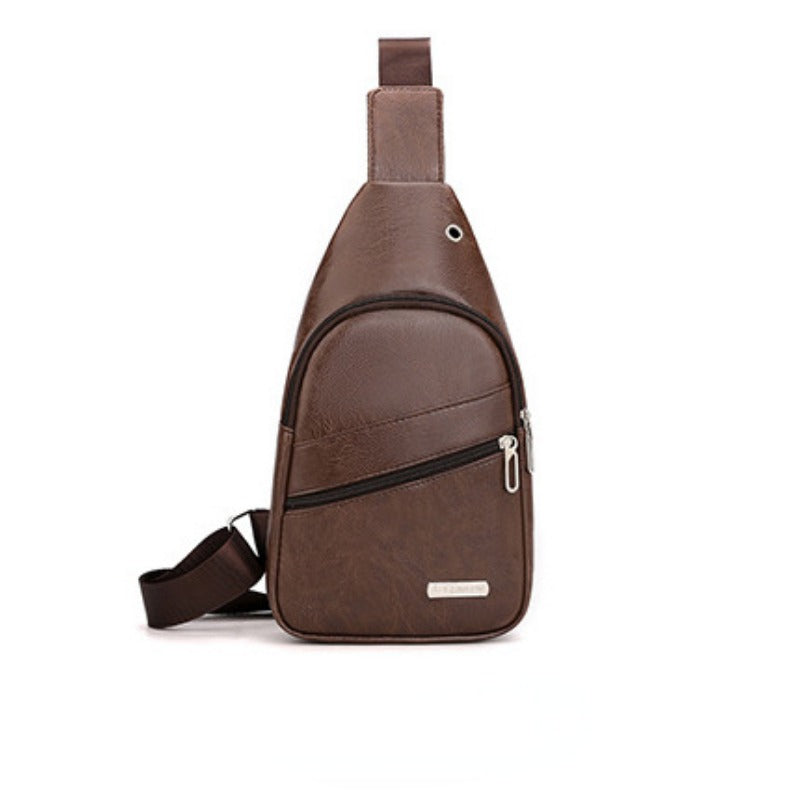 Wholesale PU Men's Chest Bags