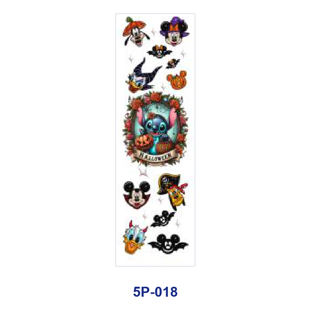 Wholesale 2/ 8/ 16pcs  Pumpkin Bat Ghost Spooky Gothic Print Pen and Bookmark Stickers UV DTF Wraps OLY Exclusive