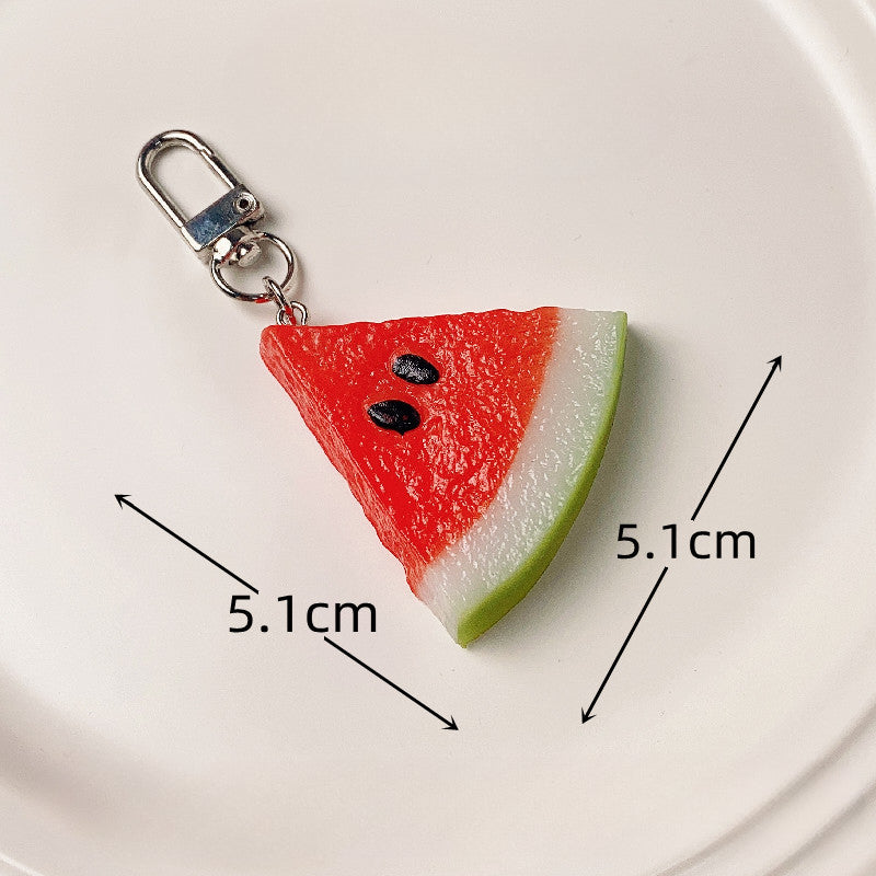 Wholesale Simulation PVC Simulation Fruit Keychain