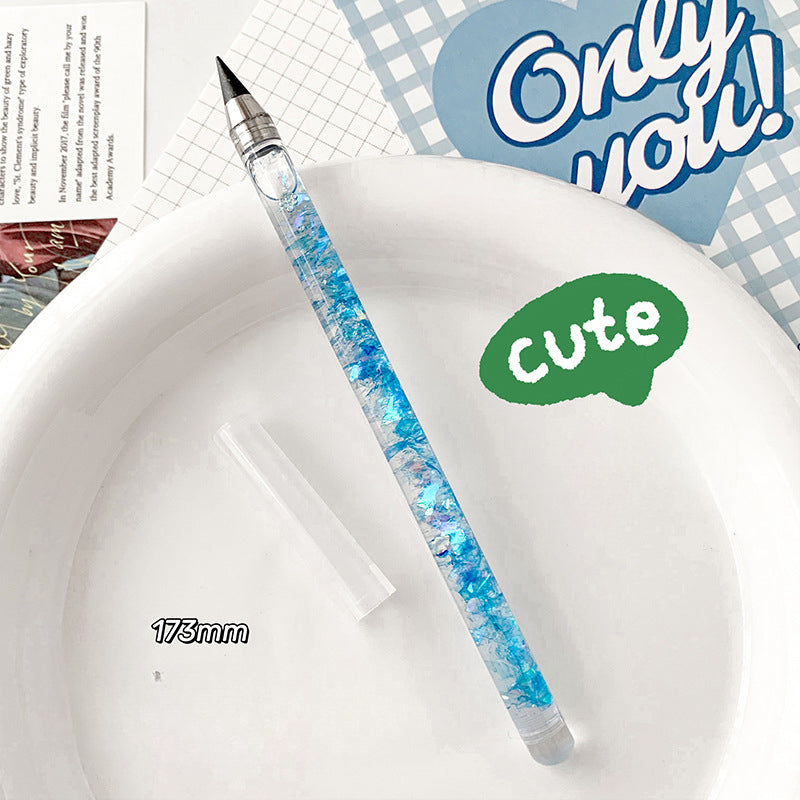 Wholesale Quicksand Pencils Eternal Plastic Pencils Colored Pencils