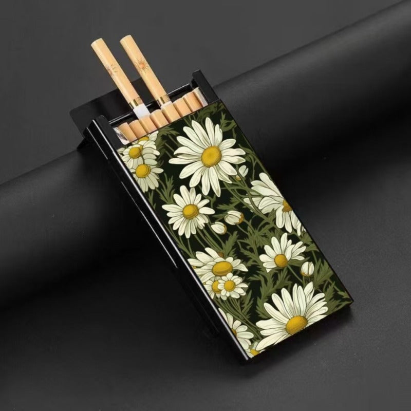 Wholesale Metal Fine Tube Anti Drop and Moisture-proof Painted Creative Cigarette Box