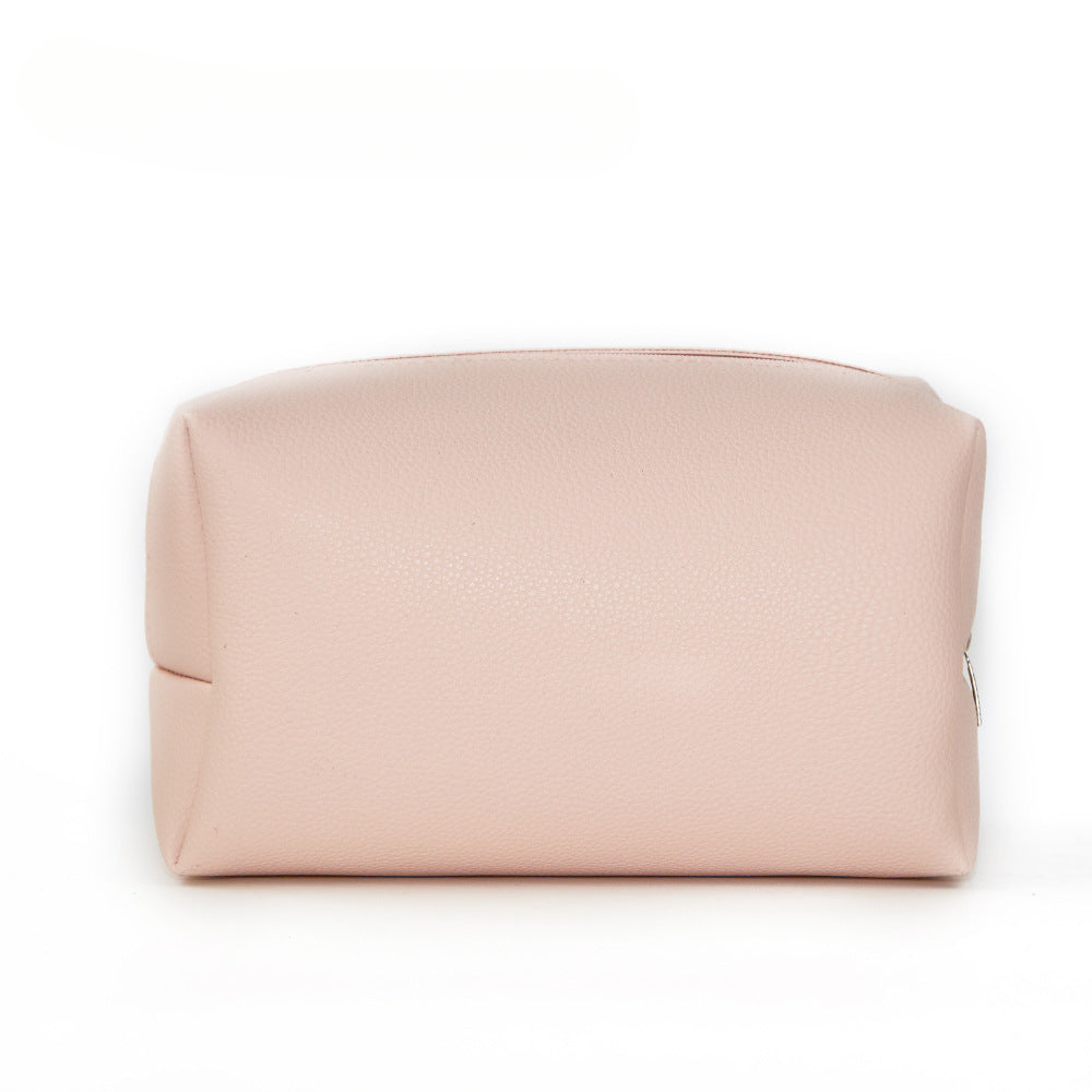 Wholesale Solid Color PU Travel Makeup Bags