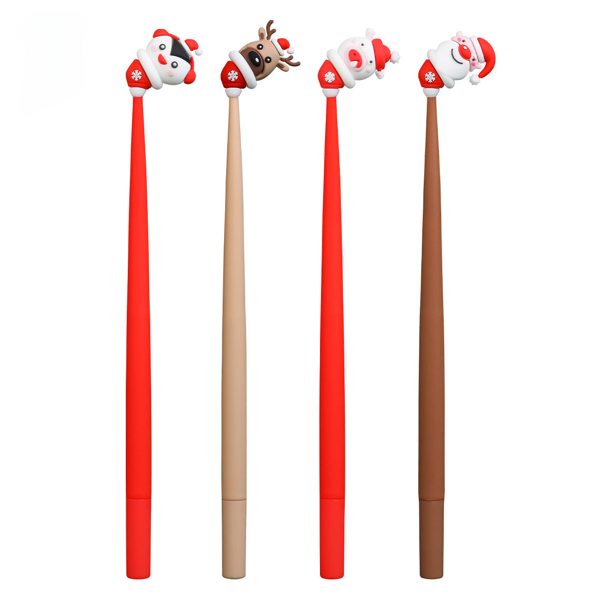 Wholesale Random One Cartoon Christmas Silicone Gel Gel Pen