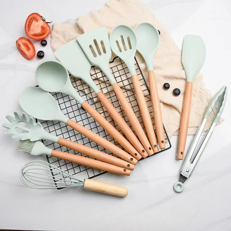 Wholesale Kitchen Silicone Shovel Set of 12 Pieces