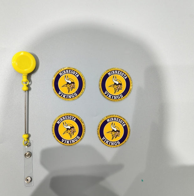 Wholesale 10pcs/Pack Yellow Character Portrait DIY Acrylic Flatbacks for Badge Reels Keychains