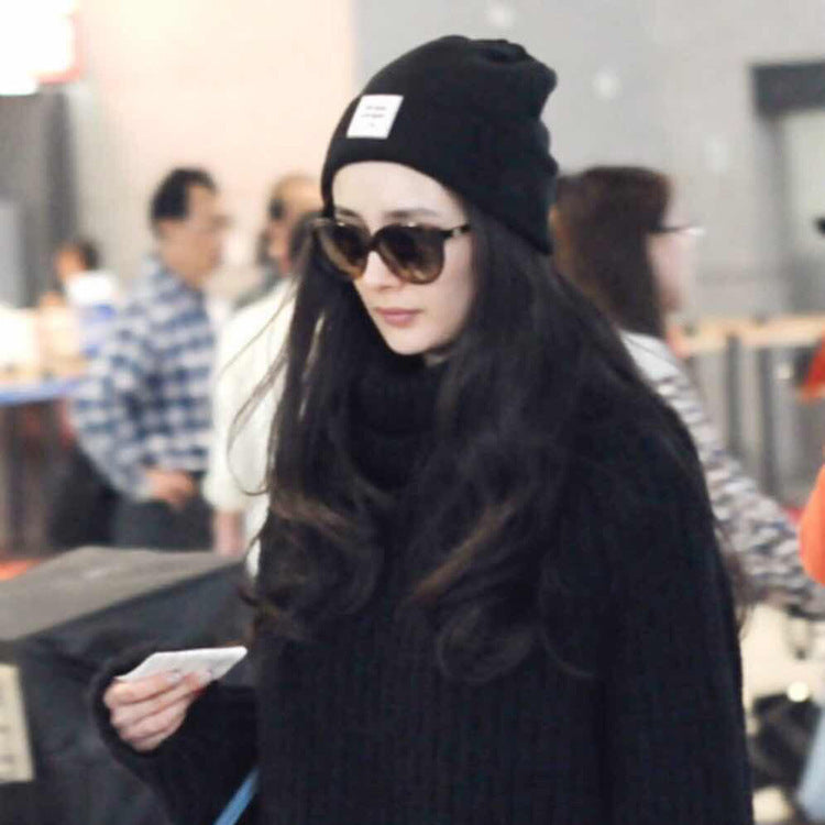 Wholesale Letter Label Wool Cap Knitted Hat