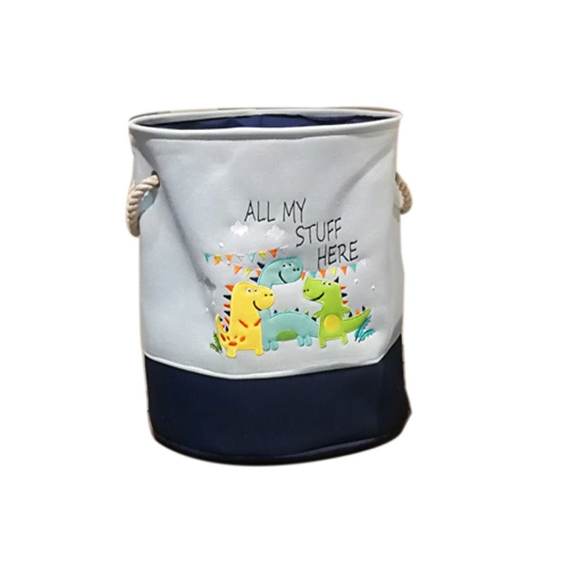 Wholesale Canvas Foldable Cartoon Dinosaur Storage Basket
