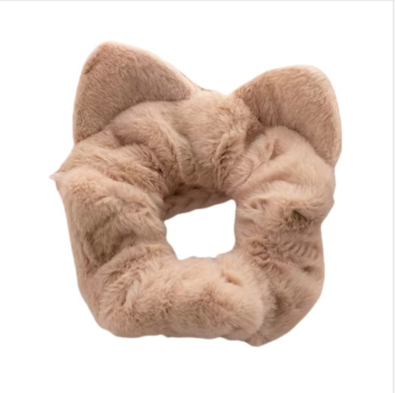 Wholesale Autumn/Winter Plush Velvet Simple and Versatile Elastic Hair Scrunchies