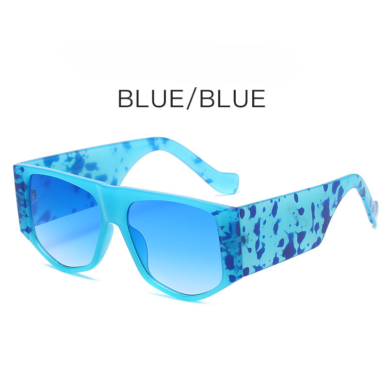 Wholesale New Large Square Frame Wide Feet PC Sunglasses