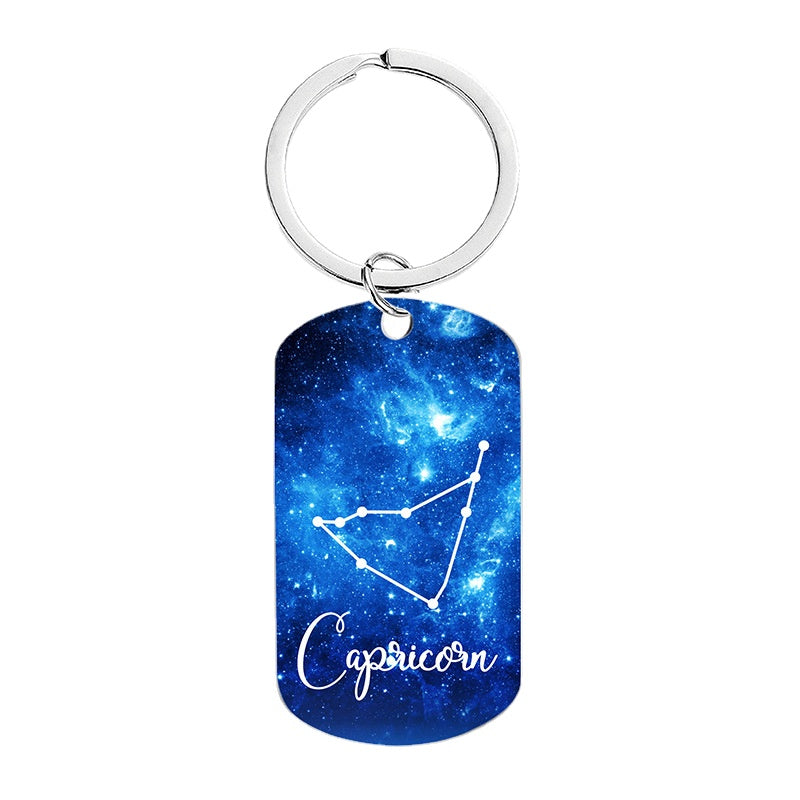 Wholesale of Twelve Constellations Metal Keychains
