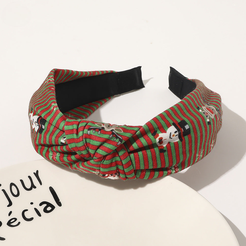 Wholesale Christmas New Fabric Big Bow Wide-brimmed Headband