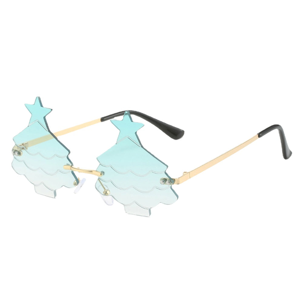 Gafas de sol de PC sin marco de árbol de Navidad al por mayor