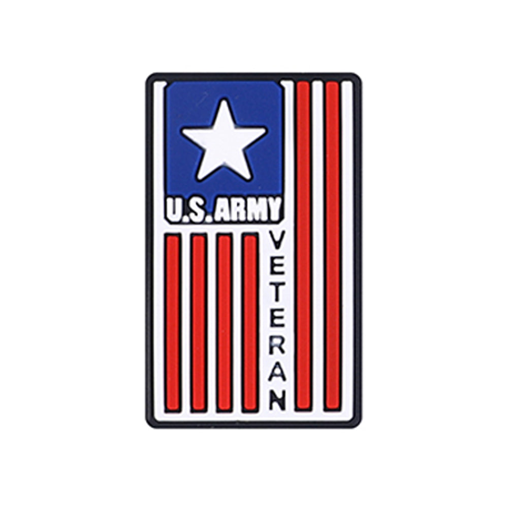 Wholesale 20pcs Cartoon Proud To Be A Veteran Letters Flag Independence Day Silicone Beads