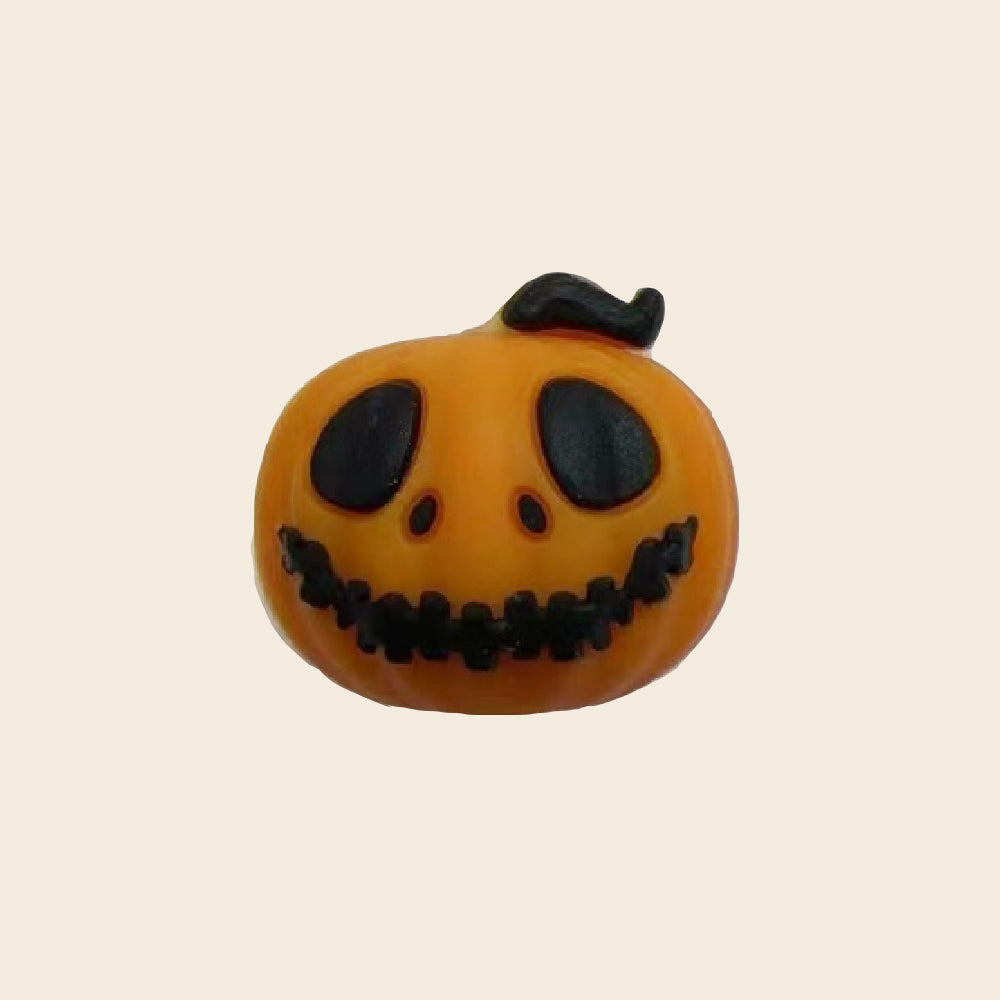 Wholesale 10pcs Cartoon 3D Christmas & Halloween Pumpkin Elk Silicone Beads