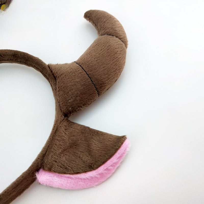 Wholesale Halloween Calf Tail Animal Fabric Headband