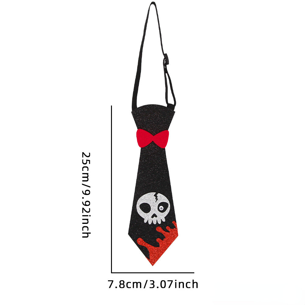 Wholesale Halloween Children's and Adult Party Decoration Pumpkin Skeletons Cloth Tie