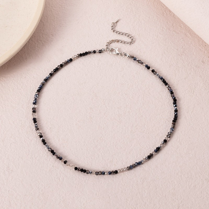 Wholesale Bohemian Short Handmade Creative Colorful Rice Bead Necklace Set