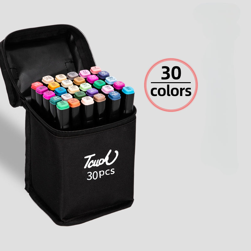 Wholesale Double-ended Oily Plastic Marker Pen Set