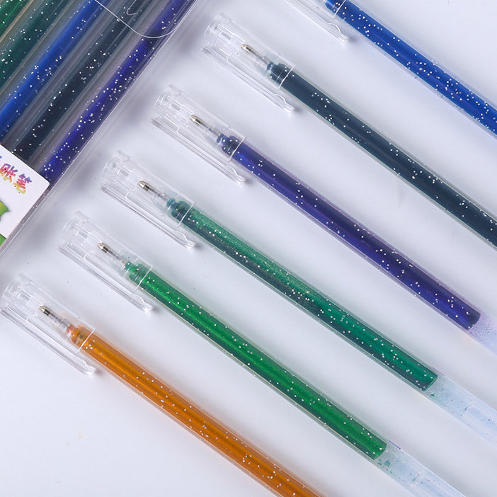 Wholesale 6pcs Flash Color Notebook Pens