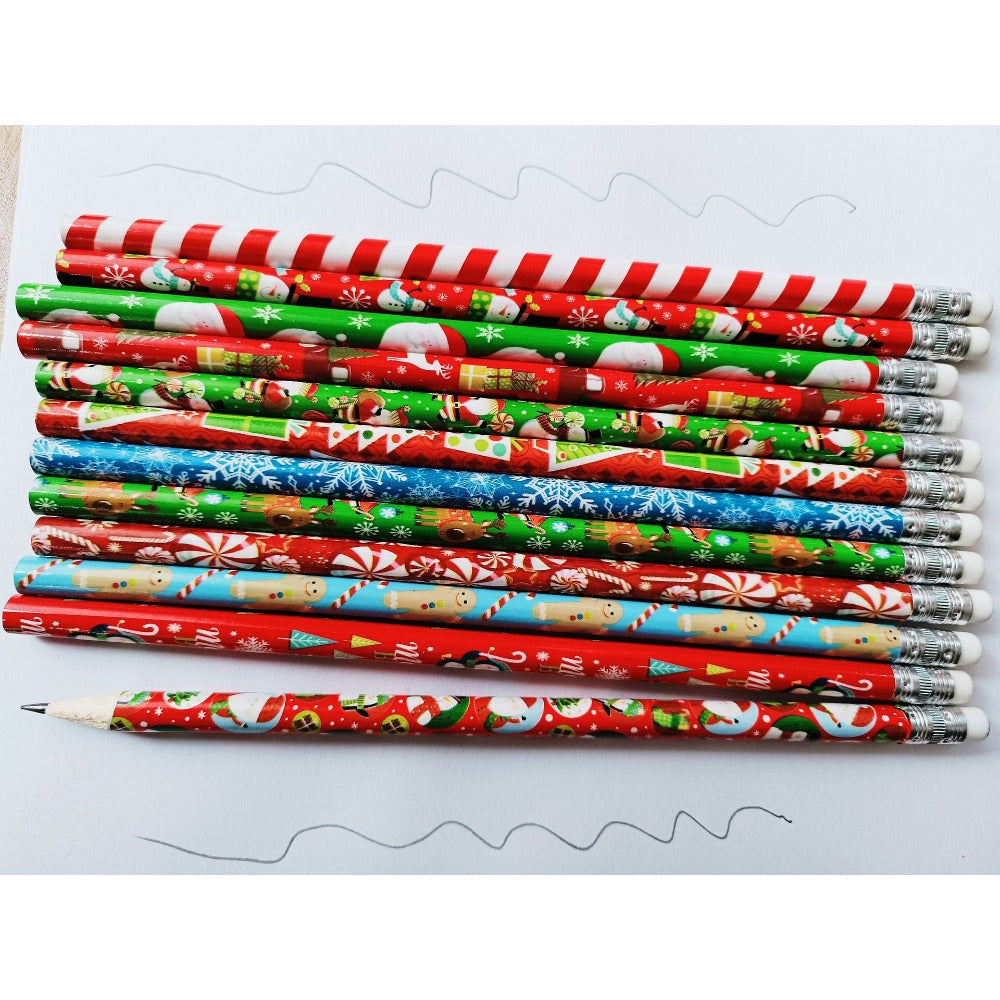 Wholesale 300pcs Christmas Cartoon Wooden Pencils