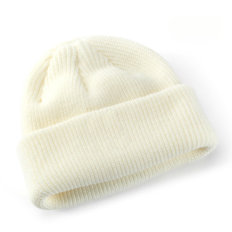 Wholesale Solid Color Light Board Insulation Acrylic Ear Knitted Hat Wool Hat