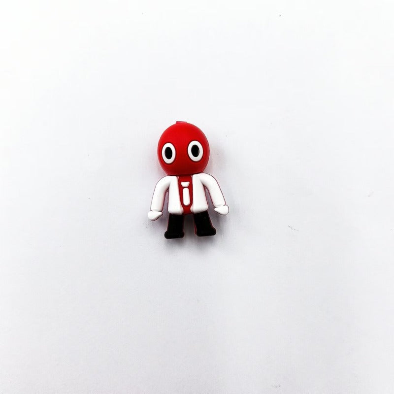 Wholesale 10pcs 3D Frog Silicone Cute Cartoon Beads