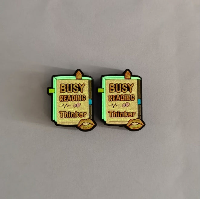 Wholesale Cartoon 10pcs 2D Luminous Silicone Beads Glow in The Dark Focal Beads