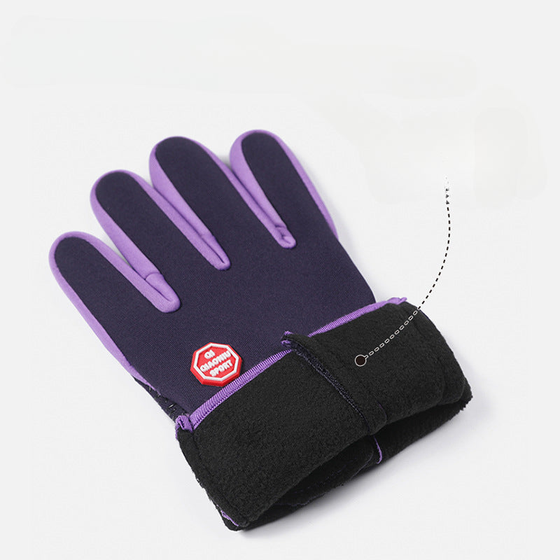 Wholesale Outdoor Sports Autumn Winter Cycling Polyester Glove