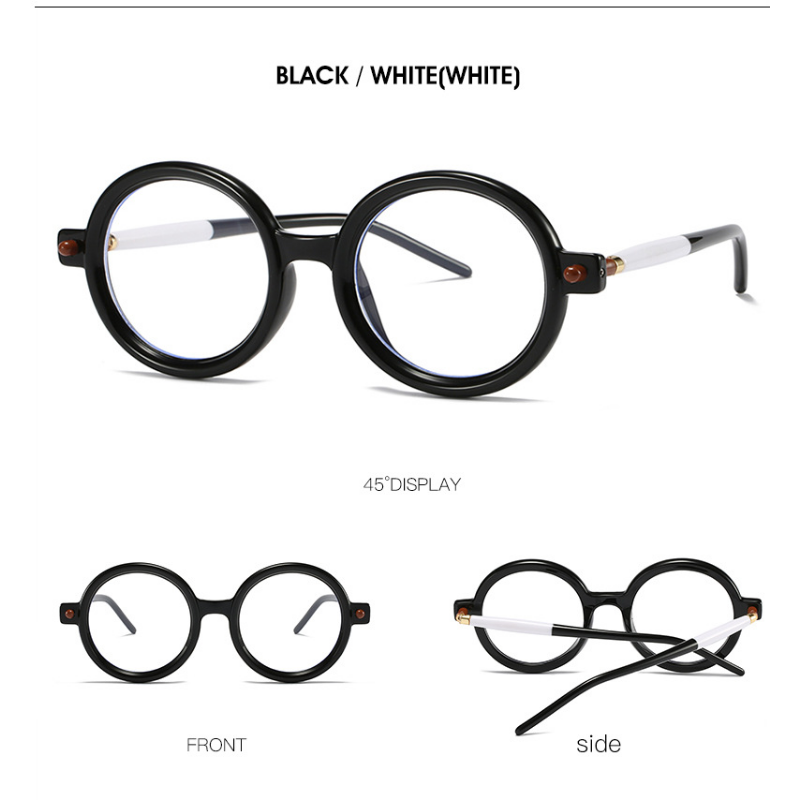 Gafas de sol de PC de marco redondo grande al por mayor