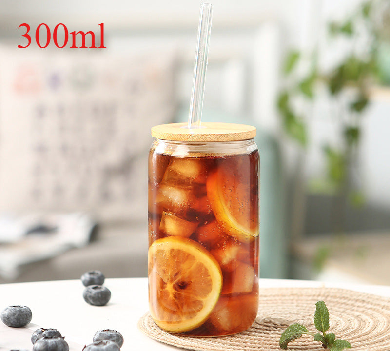 Wholesale High Borosilicate Glass Cup with Straw