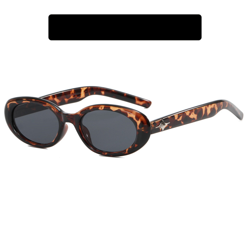 Gafas de sol de PC de marco pequeño ovalado por mayor estrella