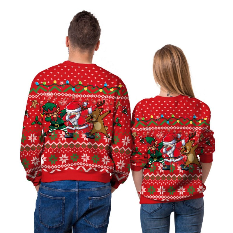 Wholesale Christmas Digital Printed Christmas Crewneck Sweatshirt