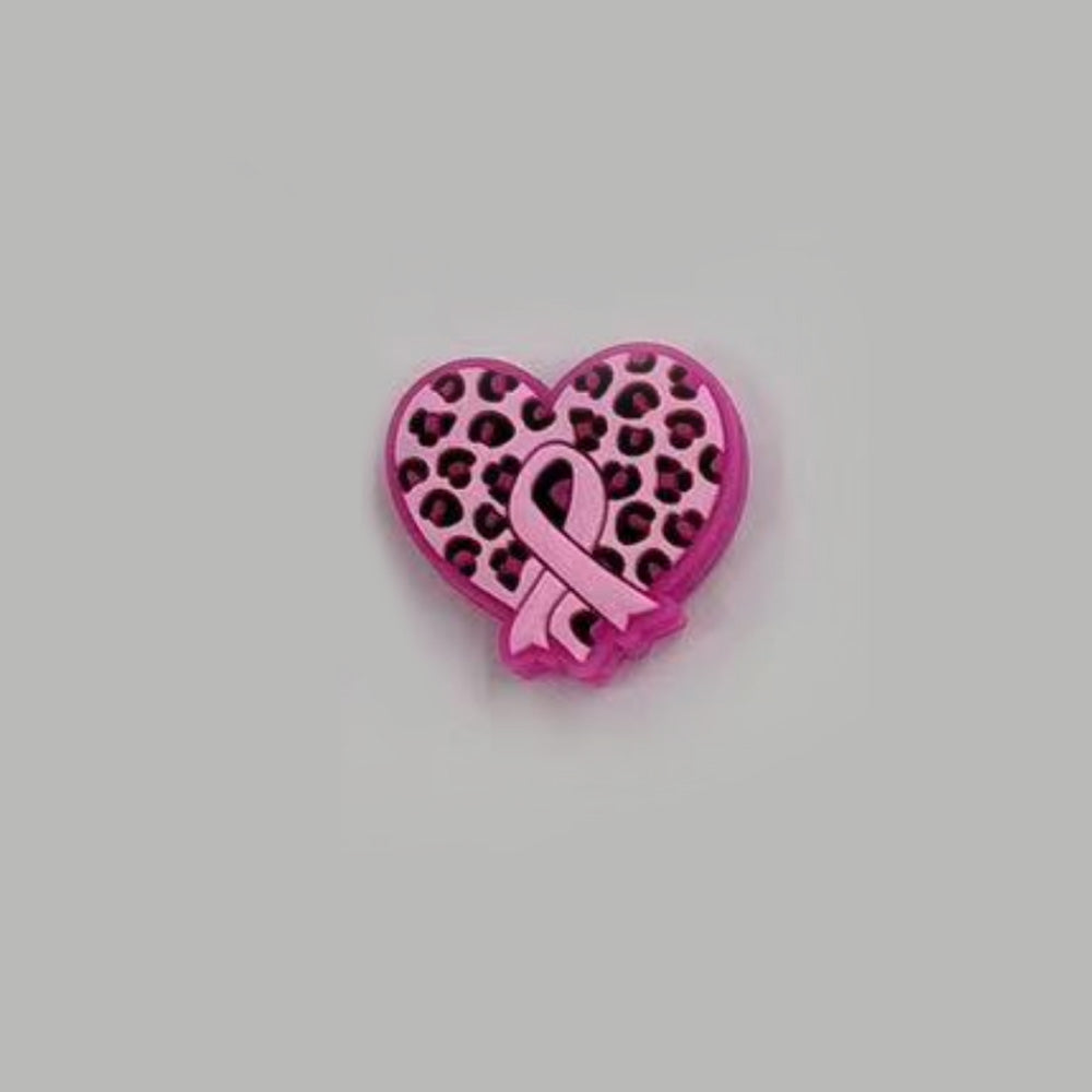 Wholesale 10 PCS Cartoon Leopard Pattern Love Silicone Beads