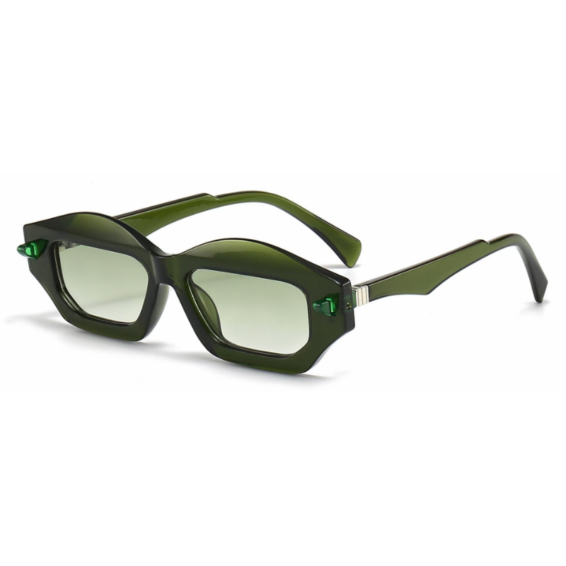 PC al por mayor Gafas de sol irregulares de marco grande