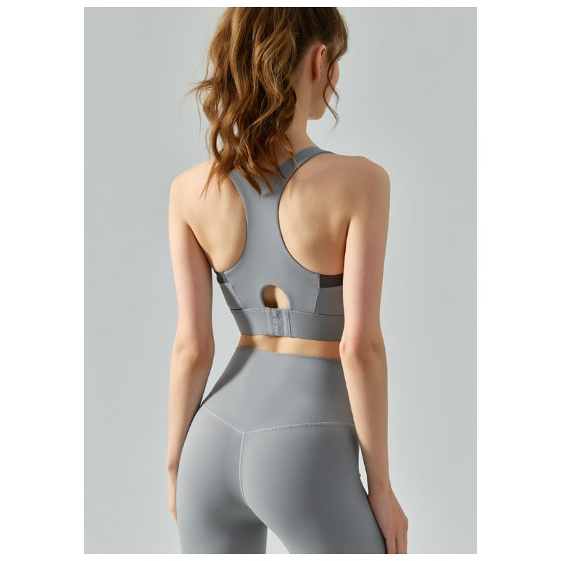 Wholesale Integrated Chest Pad Seamless Back Buckle Sports Bra